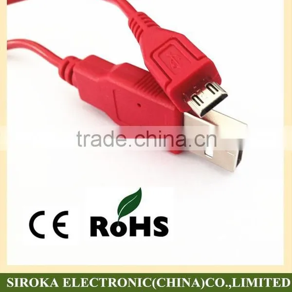 Customized Colors 5pin V8 Micro USB Link Cable Sync Charging Data Cable for Samsung HTC LG photo-4