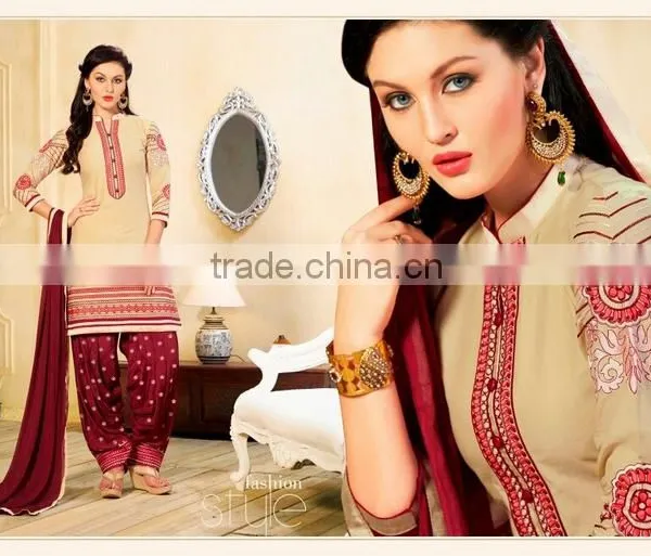 EMBROIDARY COTTON PATIYALA SUIT photo-4