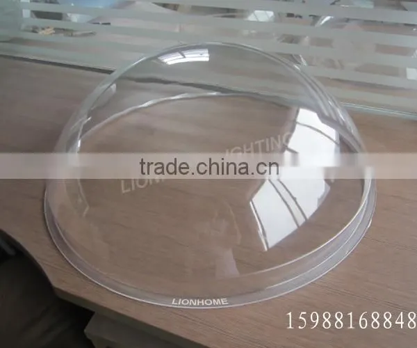 3mm Uniform Wall Thickness 21" UV Resistant Clear Polycarbonate Domes by Injection Moulding Method