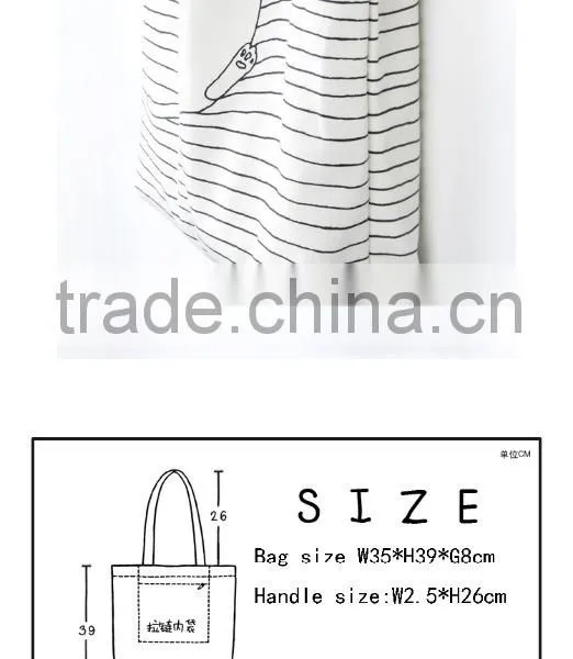 High Quality Cheap Price Canvas Shoulder Bag for Women in Shopping Canvas Tote Bag photo-6