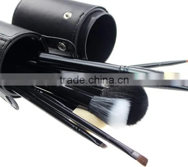 12pcs/set Black Cosmetic Makeup Brushes Set Make up Tool With Leather Cup Holder photo-2