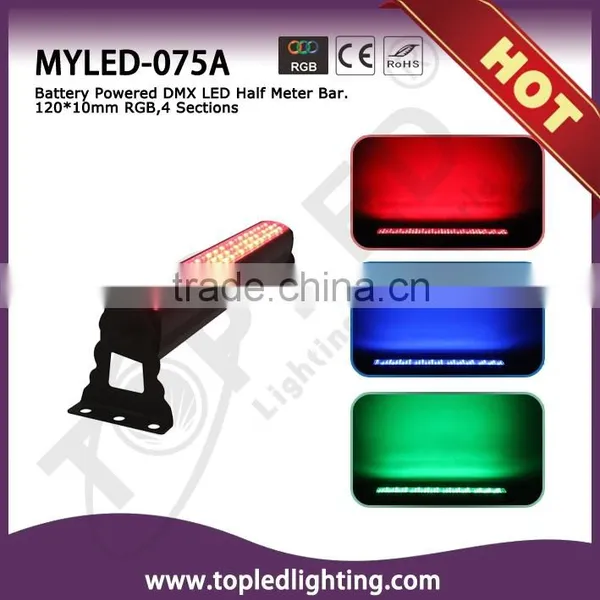 120*10mm 4 Sections Battery Powered RGB Wireless Decorative Lighting Bar photo-6