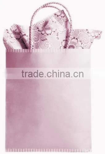 Gift Wrap Wedding Bells Silver With Light Blue Accent Kraft Tote Gift Bag photo-2
