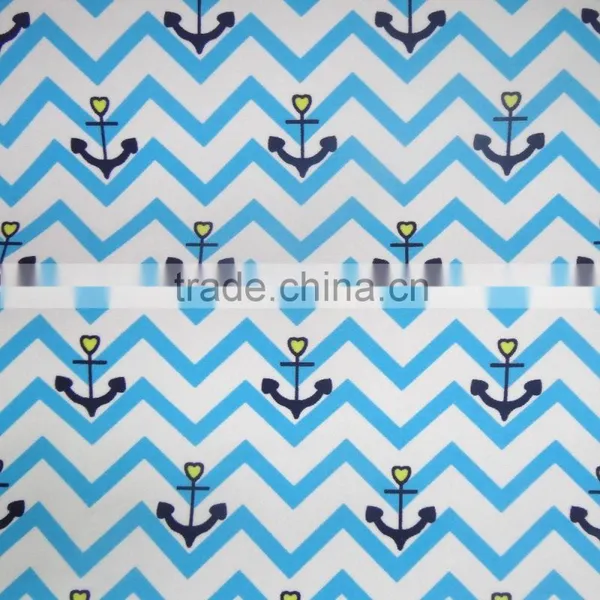Wave Anchor Print Nylon Spandex Lycra Fabric Suppliers photo-2