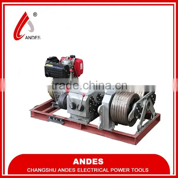 5 Ton Gasoline Power Double Drum Construction Winch Hoist Tool Lift Tool photo-2