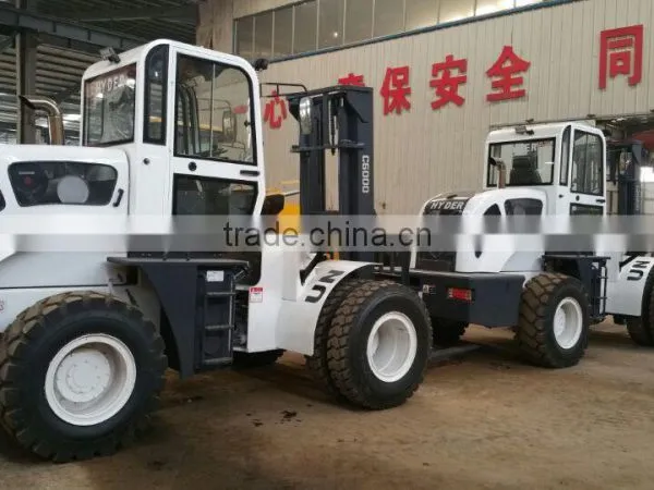 Heavy Construction Equipment New Terrian Forklift 6000 With Hydraulic Transmission photo-5