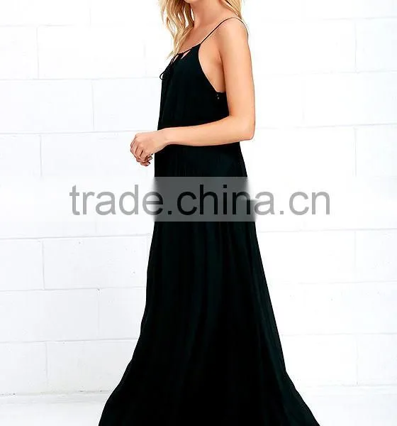 2016 Womens Fashion Evening Dresses Black Long Evening Dress Discount Evening Dresses photo-3