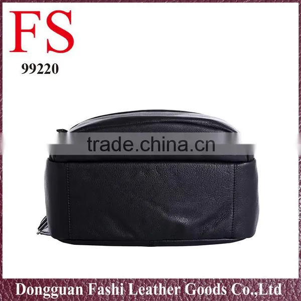 Wholesale Western Style Men's School Leather Outdoor Backpack photo-6