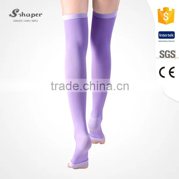 S-SHAPER Private Label Compression Overnight Leg Thigh Legging Socks With Open Toe photo-4