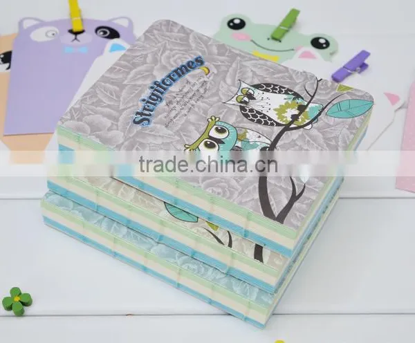Owl Plain Notebook Drawing Book Sketching Book 128 Sheets 3 Colors Inside Papers photo-2