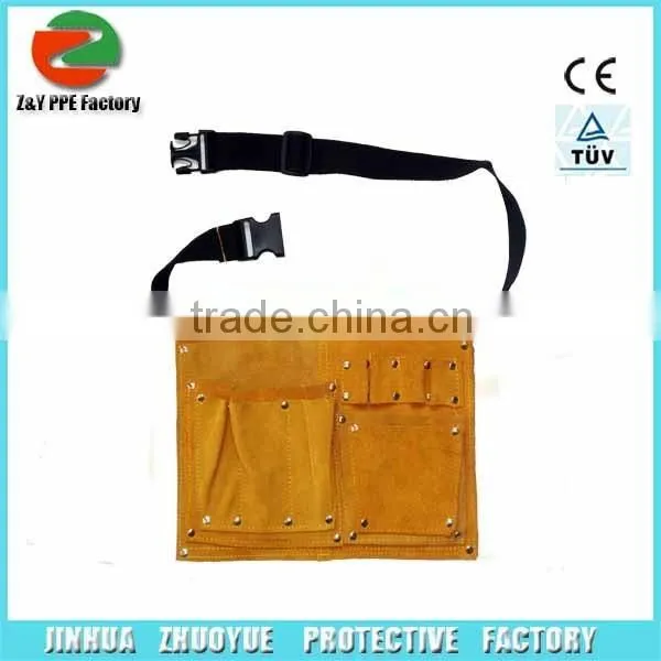 Cow Split Leather Waist Tool Bag With Belt B025 photo-2