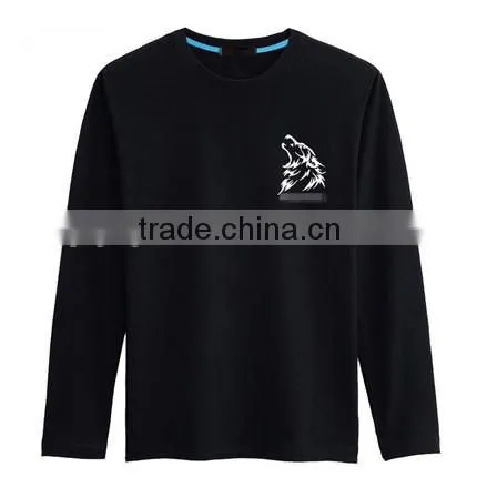 Polyester Spandex Custom Designs Long Sleeve t Shirt Men