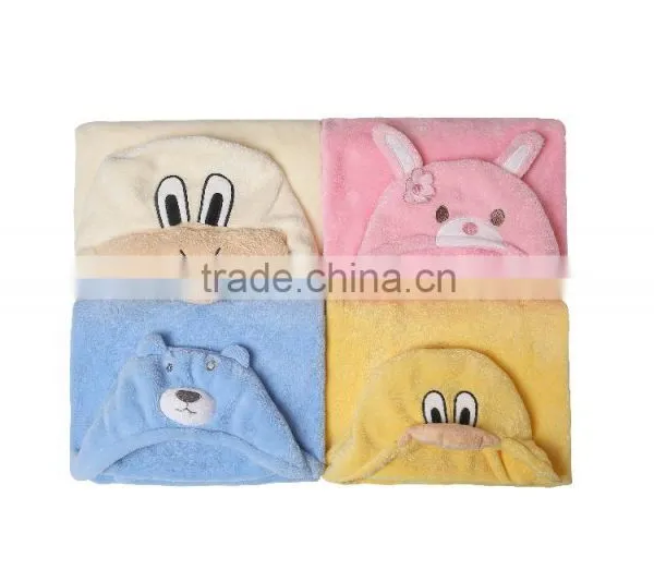 Children's Cartoon Baby Blanket Kids Bathing Wrap Robe photo-2