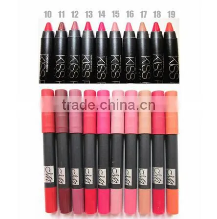 Hot Sale Menow Kiss Proof 19colors Matte Lip Liner Lipstick Pencil photo-4