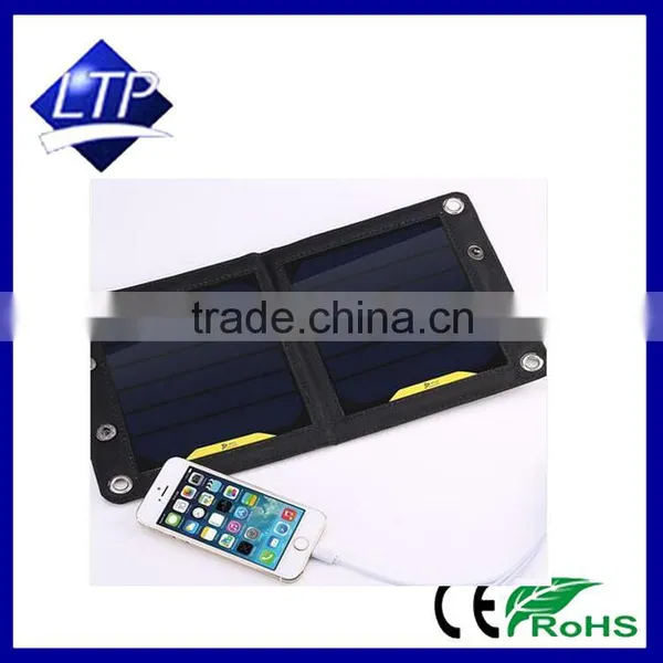 Factory Price Hottest Selling 3 Foldings 5W USB Solar Charger for Apple Samsung Millet Cellphone photo-3