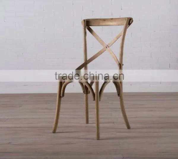 Best Sell Cheap Wooden Cane Cross Back Dining Chair Home Furniture photo-2