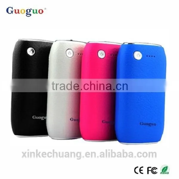 Guoguo Factory Price 4400mAh LED Torch Portable Wind up Mobile Power Bank for Iphone7 photo-2