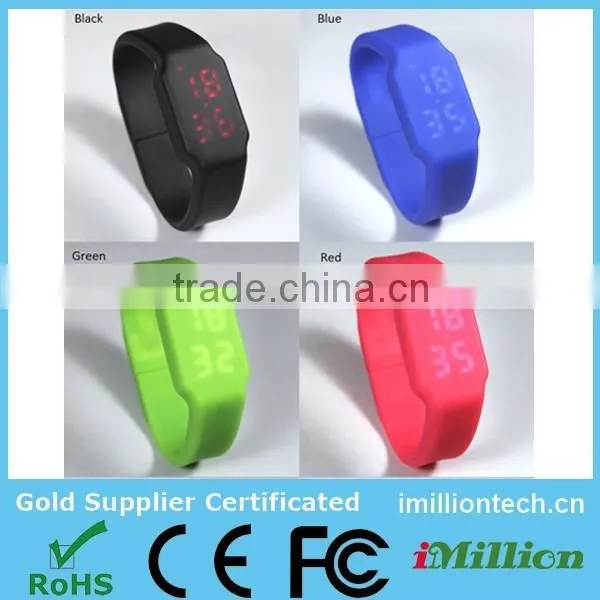 The Best Selling Bracelet Usb Watch Wholesale ,free Sample Promotion Usb Flash Drive,colorful Silicone Usb Led Watch