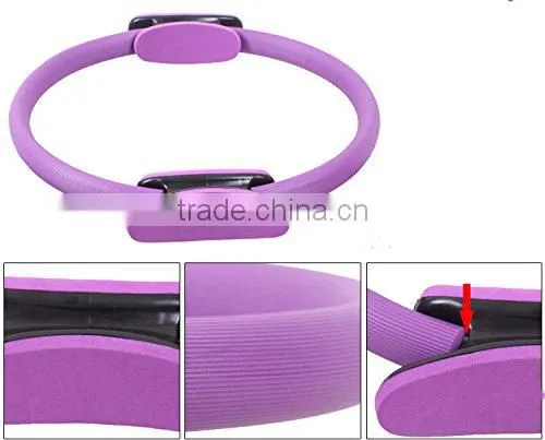 14.5"Pilates Ring Dual Grip Resistance Full Body Toning Ring Circle Strength photo-4