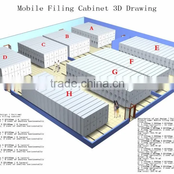 Steel Mobile Office Filing Cabinet photo-5