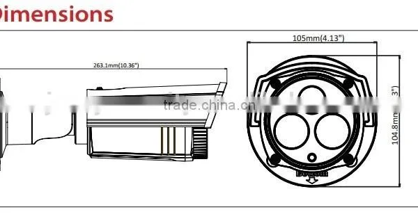 HIKVISION 3.0MP EXIR Bullet Network Camera High Resolution Poe ip Camera(6mm Lens DS-2CD2232-I5) photo-5