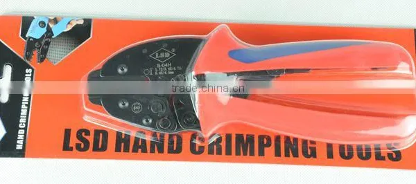 CE ROHS Experience Production for 10years LSDgood QutailsCombination Pliers for Coax Crimping S-04H Ratchet Hand Crimping Tools photo-2