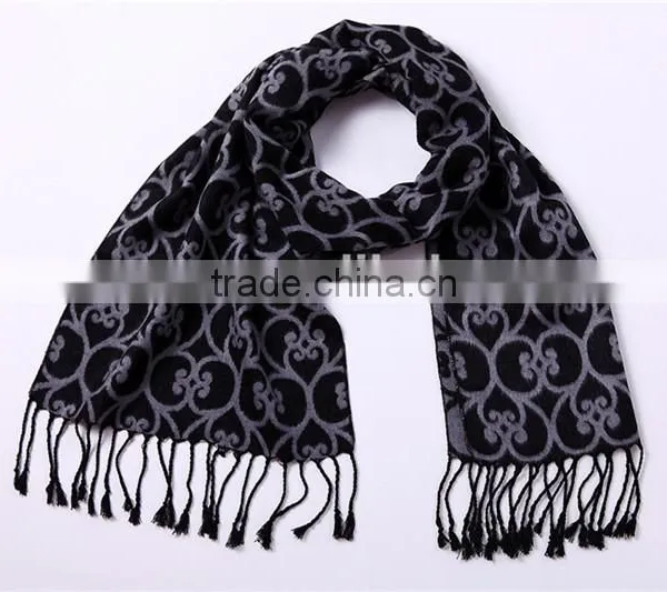 2015 Hot Selling New Flower Embroider Viscose Scarf D800-31 photo-2