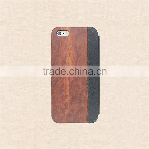 2016 New Model PC and Wood and Leather Phone Case for Iphone 5/5S/6/6 Plus photo-2