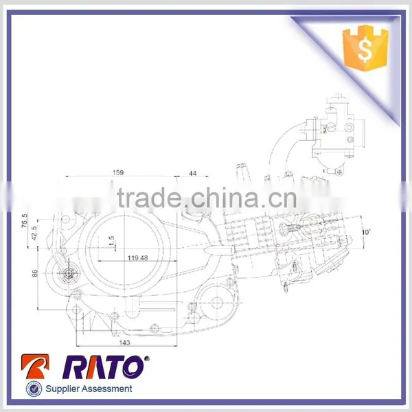 Best Quality JR110 Horizontal Motorcycle Engine photo-3