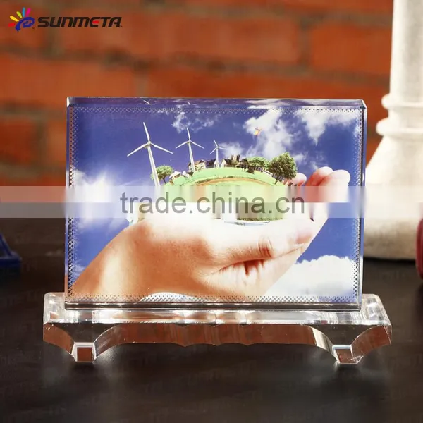 Coated Sublimation Crystal Blank DIY Crystal Photo Frame BSJ-22 photo-6
