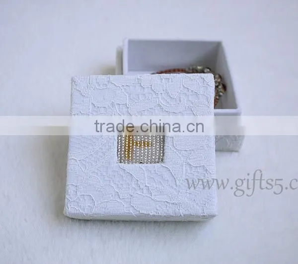 Unique Jewelry Gift Boxes With Beaded Name Plate of F photo-2