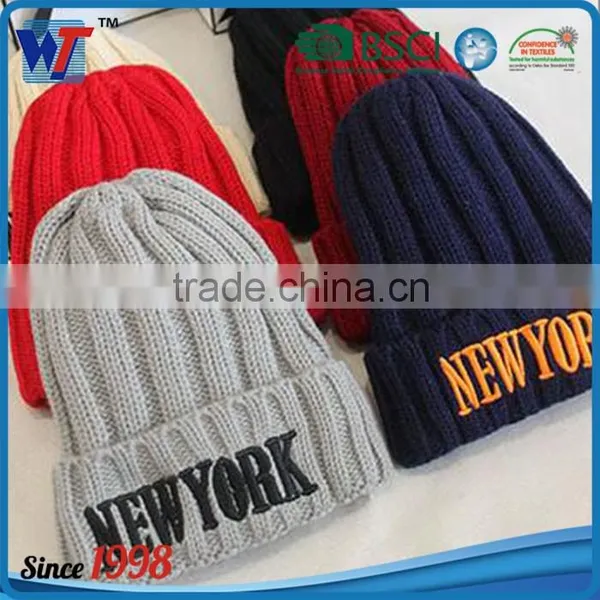 Multi Color Wooly Knit Cool Beanies Pom Beanie Mens Hats photo-6