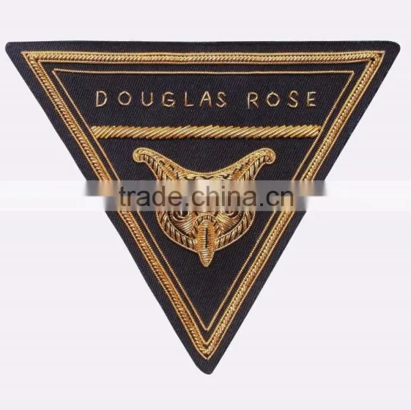 Hand Embroidered Bullion Wire Badges