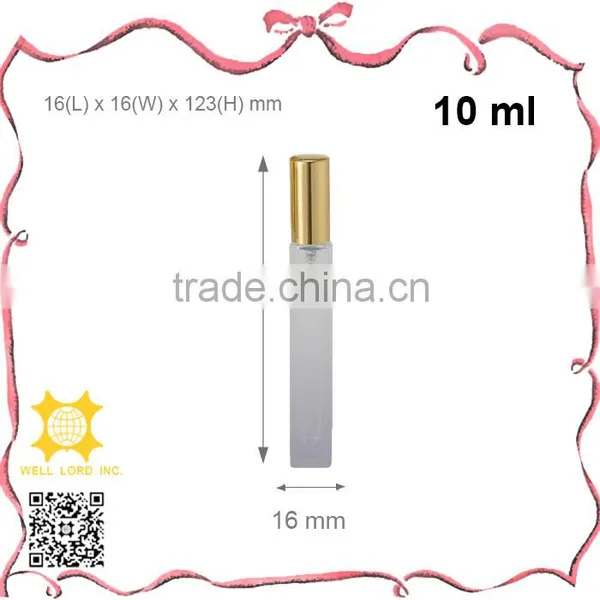 Happy Yellow Colored Glass Perfume Spray Bottle With Noble Shiny Cap photo-2