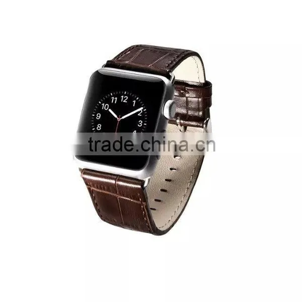 2015 Fashion Crocodile Alligator Leather for Apple Watch Wristband photo-2