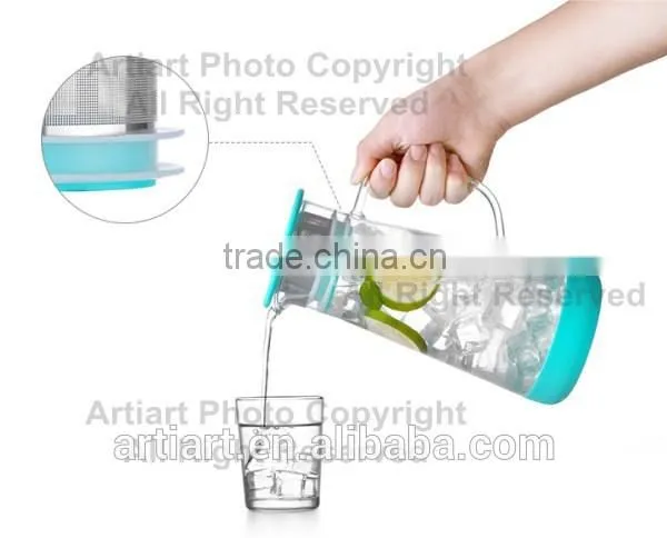 2015 New Product Original Design Fancy Glass Teapot photo-5
