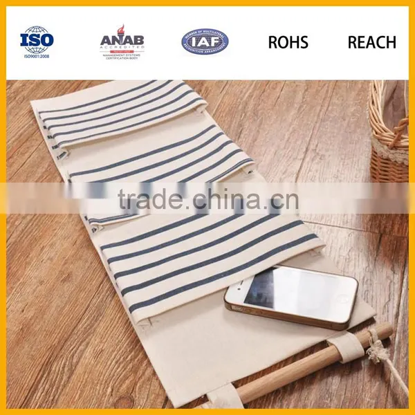 High Quality Low Price 100% Cotton Canvas Hanging Bag Storage Bag Wall Organizer photo-4