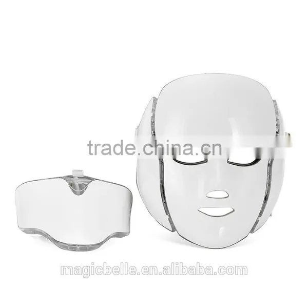 CE Certificated 7 Color LED Wrinkle Removal Acne Treatmen Facial Mask Microcurrent Masks for Anti-aging Skin Rejuvenation photo-3