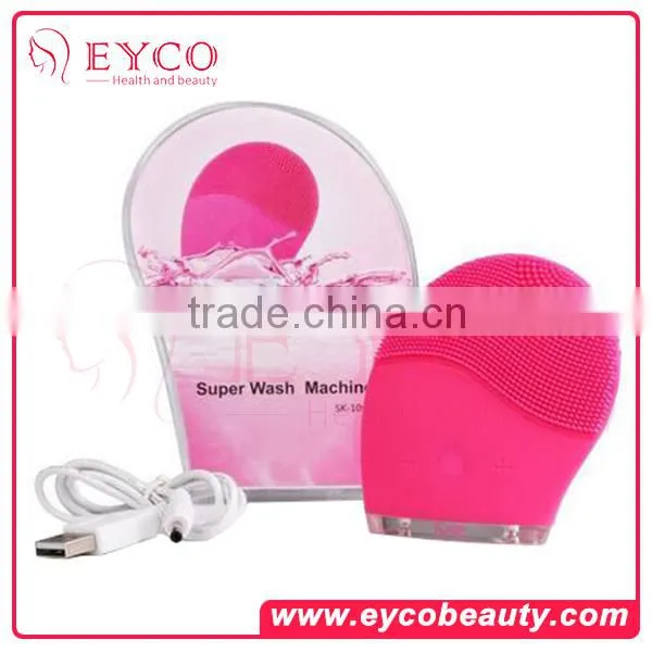 2016 Silicone Rechargeable Mini Facial Brush photo-4