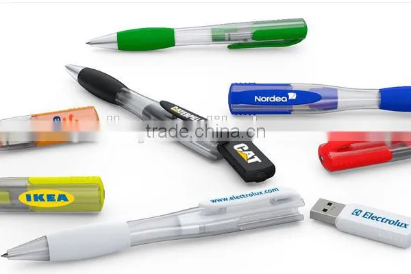 Creative Colorful Crystal Pen Usb Memory Plastic Transparent USB Pen Sticks Christmas Promition Gift With Your Logo photo-5