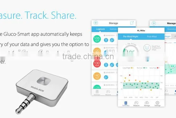 Glucose Meter, The Gluco Smart App Allows You To Take and Log Measurements Anywhere, SIFGLUCO-1.2 photo-3