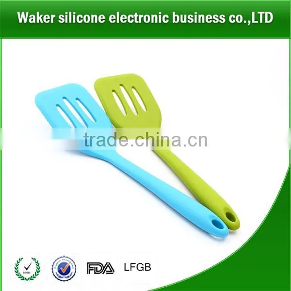 FDA Wholesale Colorful Silicone Leakage Shovel, Plastic Slotted Spatula&spoon Silicone Spatula Silicone Spetula for Kitchenware photo-2