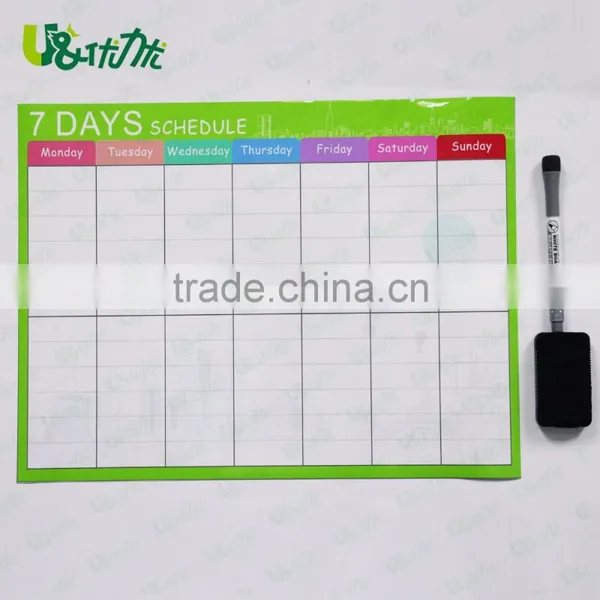 Dry Erase Calendar Flexible Magnet Board for Refrigerator 12 X 16.5 Inches Magnetic Organizer photo-4