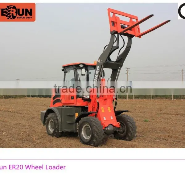 Qingdao Everun Brand New Farm Tractors,ER20 Mini Loader With Luxury Cabin For Sale photo-4