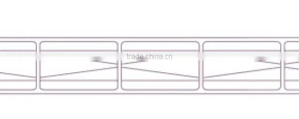Haining Class A Transparent 12mm 6-wall Diamond Structure Polycarbonate Hollow Sheet 2100*5800mm photo-2