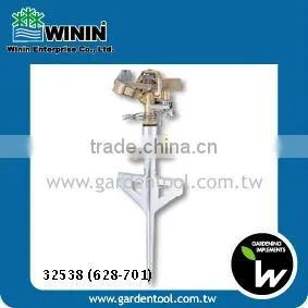 Brass Impulse Sprinkler With Two-Way Metal Spike For Garden
