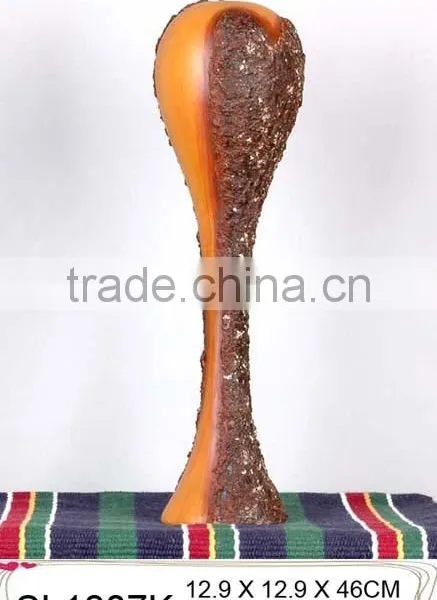 2015 Fashion Design Fiberglass Paint Tall Flower Vase for Sale photo-2