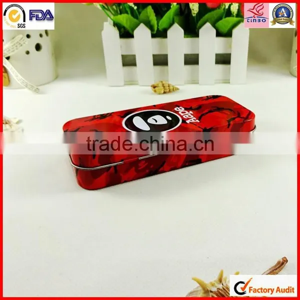 High Quality Hinged Pen Packing Tin Box photo-5
