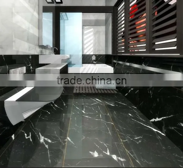 Hot Sale Black Marquina Marble Slabs Wall Slab photo-2