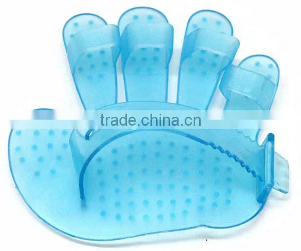 Silicone Dog Cat Pet Grooming Wash Brush Hand Wearable Food Grade photo-5